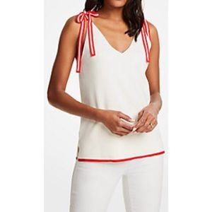 Ann Taylor Shoulder Tie Sweater tank